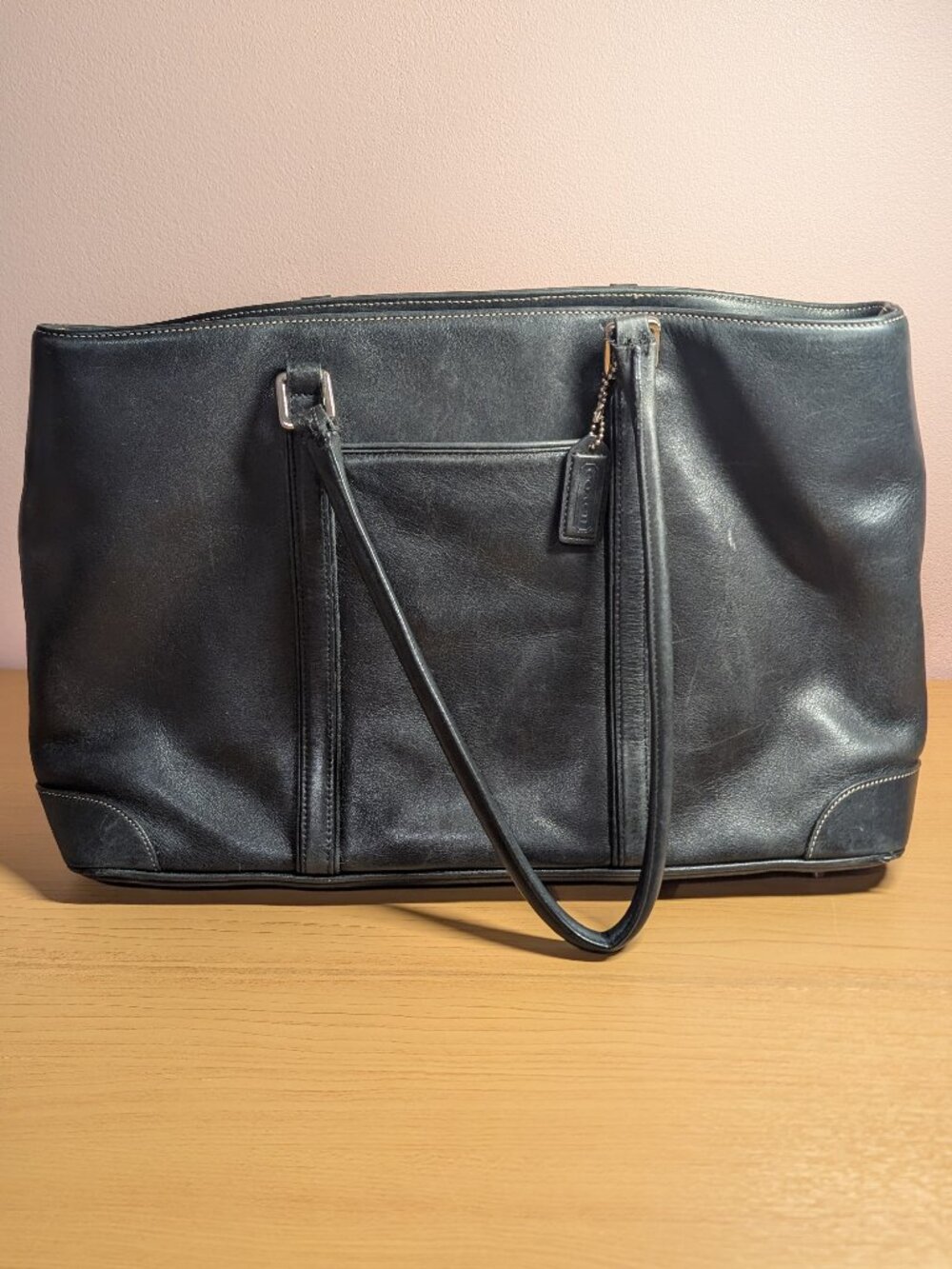 Y2K Vintage Coach Hamptons Leather Business Carryall